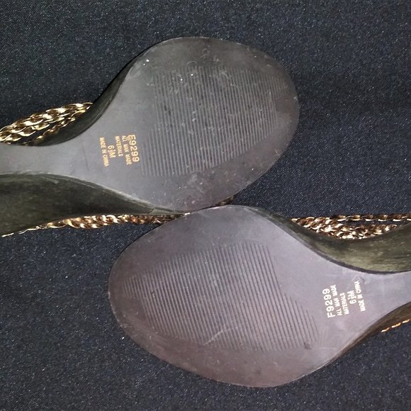 Spiegel braided Open Toe Wood Wedge slide in Shoes - Picture 5 of 5